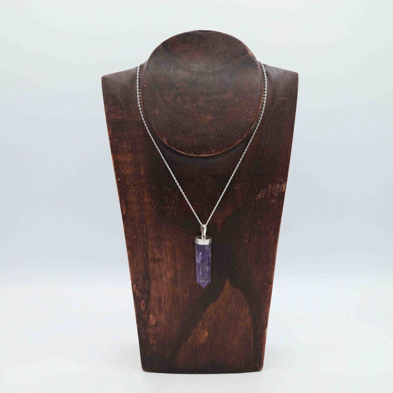 Amethyst Pendant, A Grade - Pointe