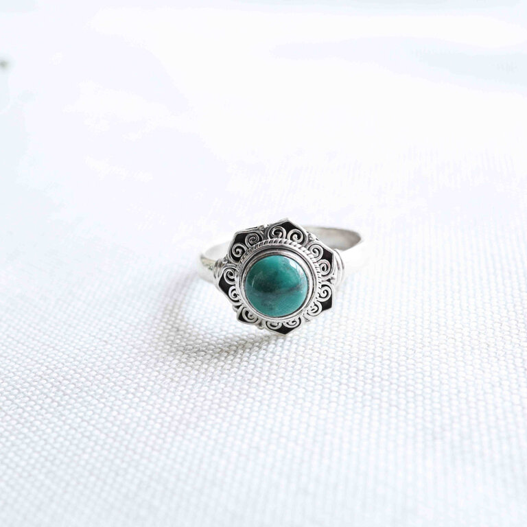 Turquoise Ring - Chrysanthème