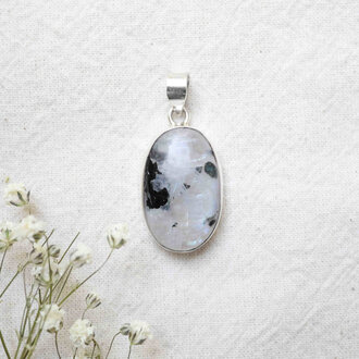 Rainbow Moonstone Pendant - Cosmos
