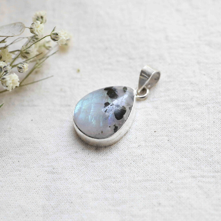 Rainbow Moonstone Pendant - Cosmos