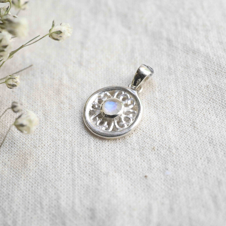 Pendentif Pierre de Lune - Zinnia