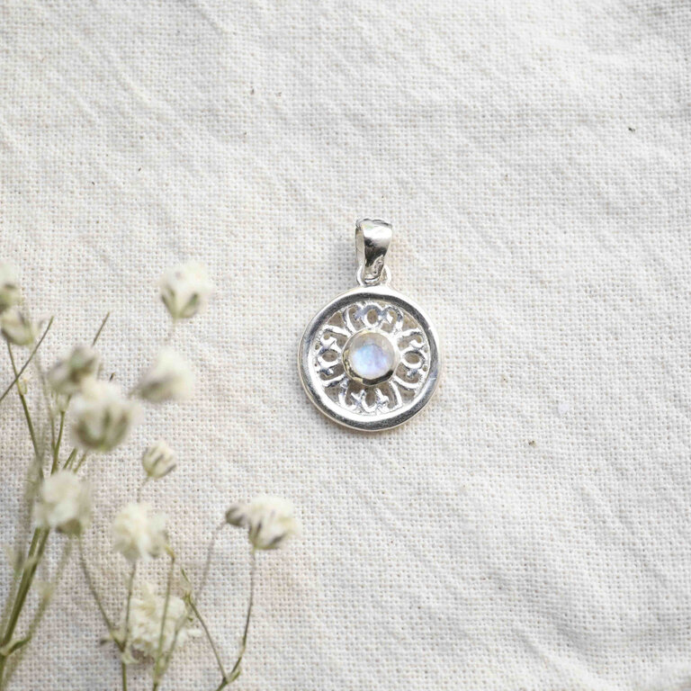 Pendentif Pierre de Lune - Zinnia