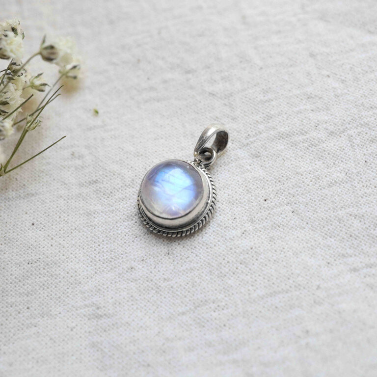 Pendentif Pierre de Lune - Rond