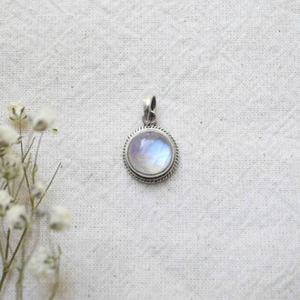 Pendentif Pierre de Lune - Rond