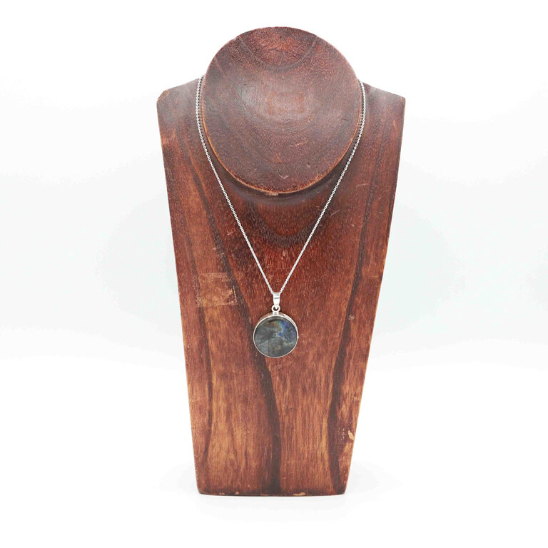 Pendentif Labradorite - Rond