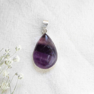 Fluorite Pendant - Goutte