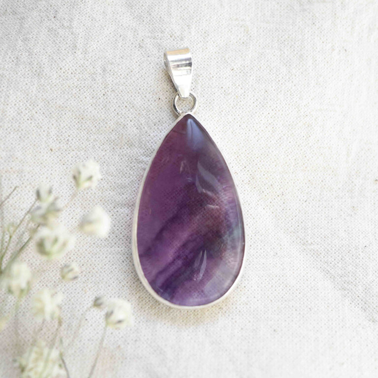 Fluorite Pendant - Goutte