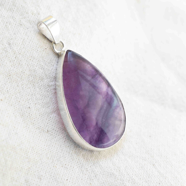 Fluorite Pendant - Goutte