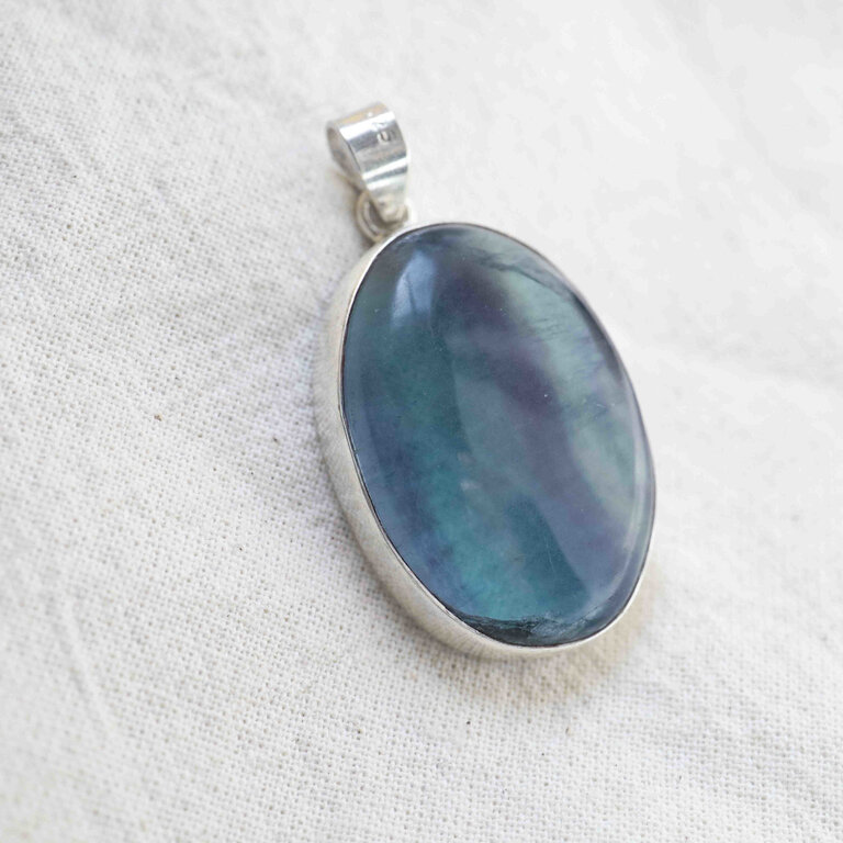 Pendentif Fluorite - Ovale