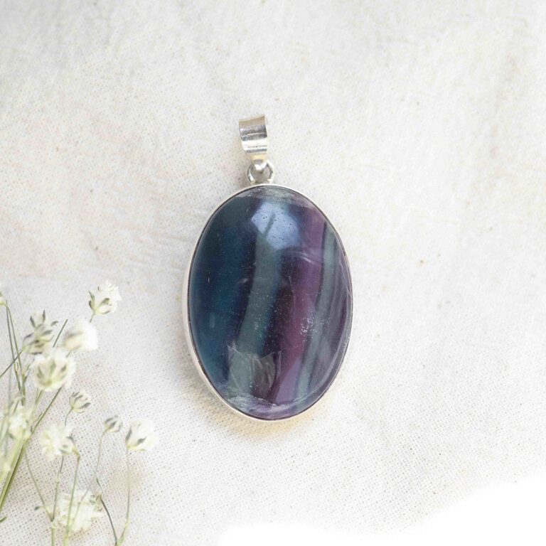 Fluorite Pendant - Ovale