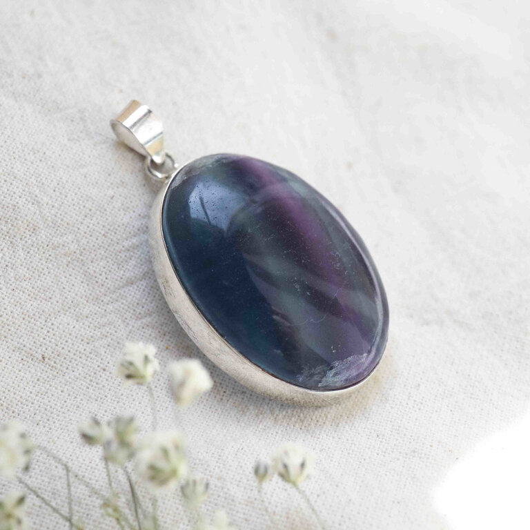 Fluorite Pendant - Ovale