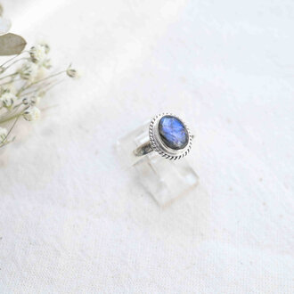 Bague Labradorite - Hortensia