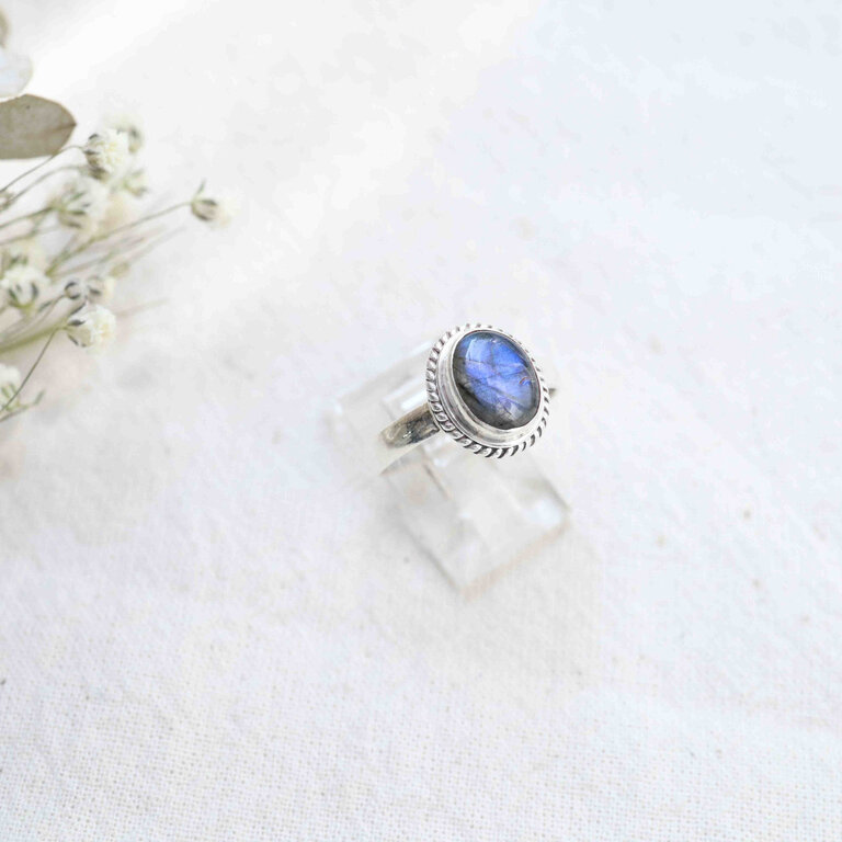 Bague Labradorite - Hortensia