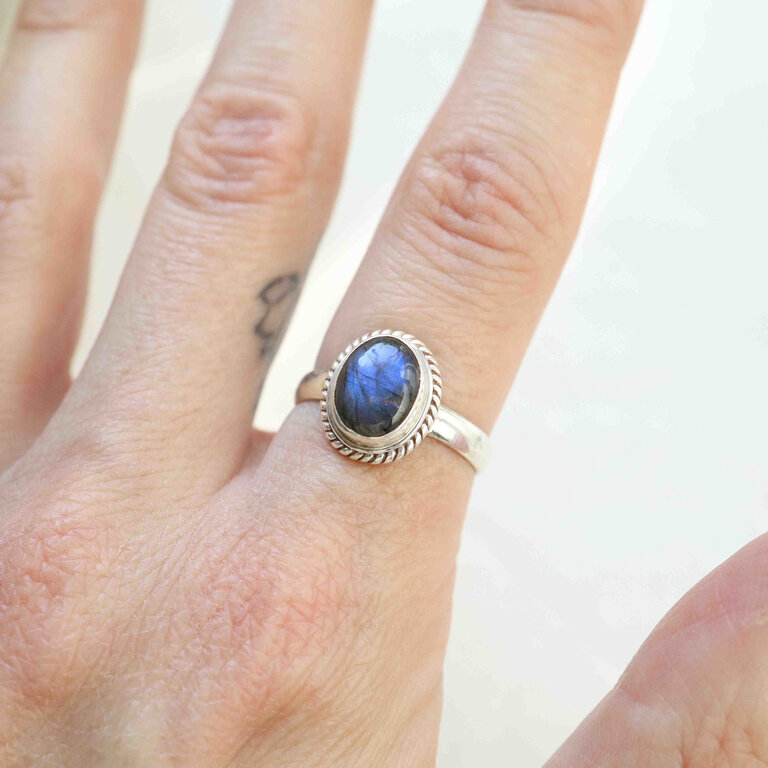 Bague Labradorite - Hortensia