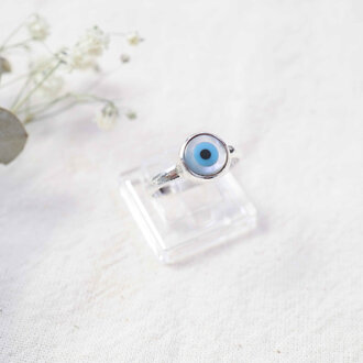 Nacre ring - Evil eye