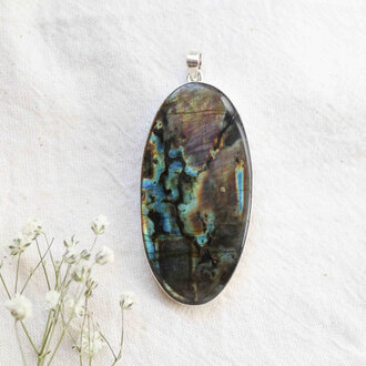 Pendentif Labradorite - Galaxie Pendentif Labradorite - Galaxie