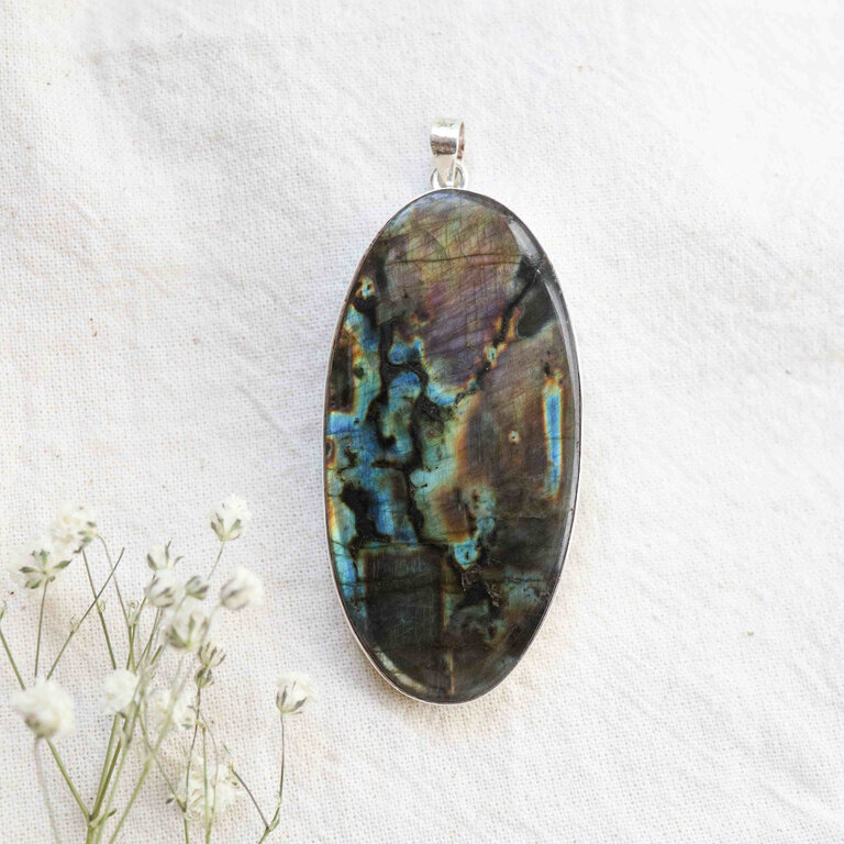 Pendentif Labradorite - Galaxie
