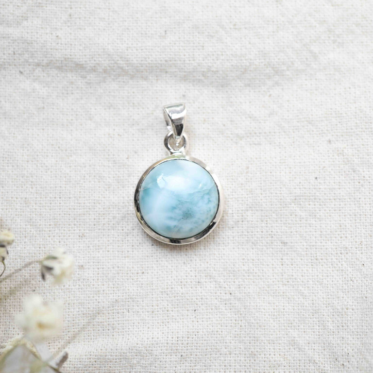 Pendentif Larimar - Rond
