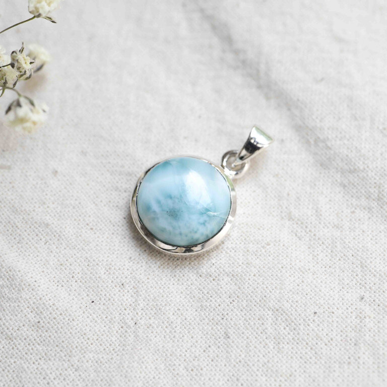 Larimar Pendant - Rond