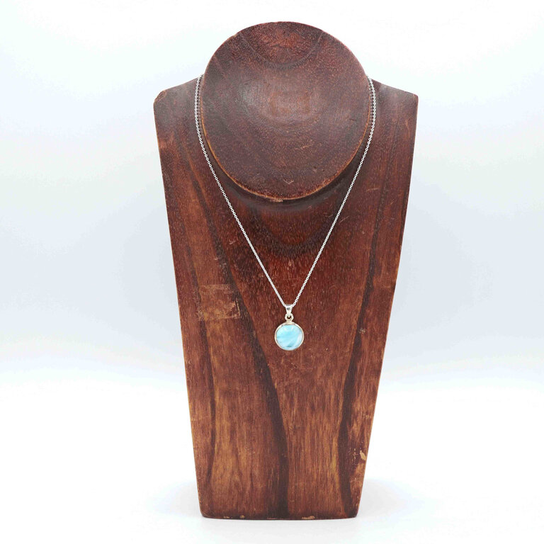 Pendentif Larimar - Rond
