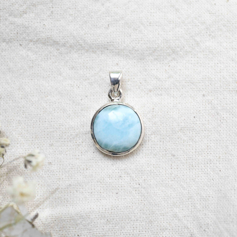 Pendentif Larimar - Rond