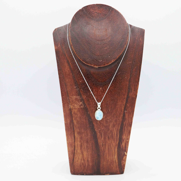 Pendentif Larimar - Ovale