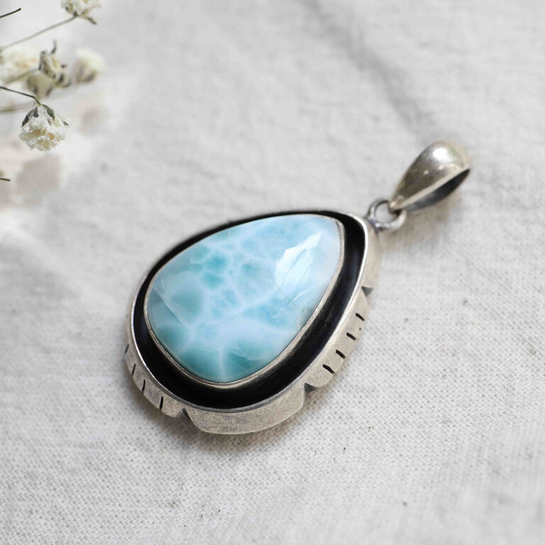 Pendentif Larimar - Marée