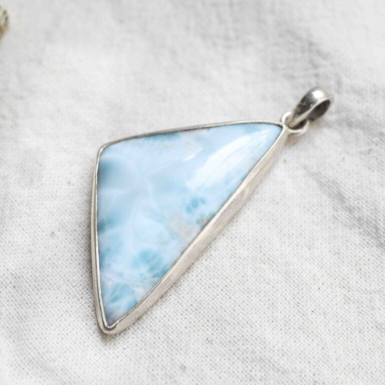 Pendentif Larimar - Vague
