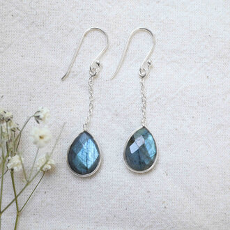 Boucles d'oreilles Labradorite - Céleste Boucles d'oreilles Labradorite - Céleste
