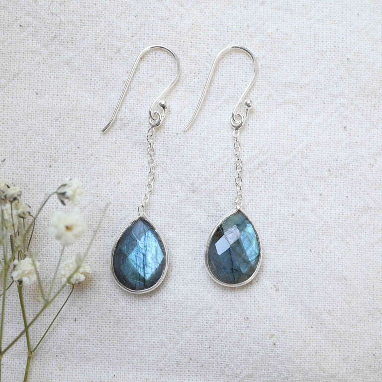 Labradorite Earrings - Céleste