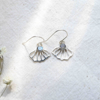 Labradorite Earrings - Éventail