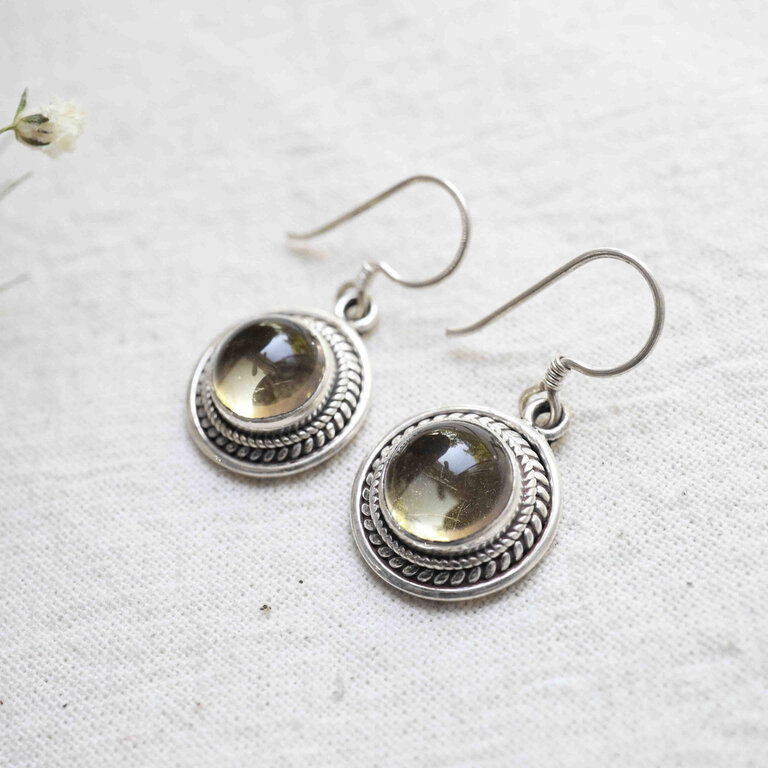 Boucles d'oreilles Citrine - Athéna