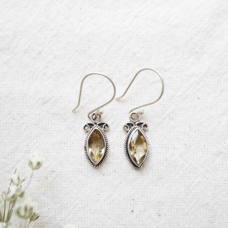 Boucles d'oreilles Citrine - Frigg