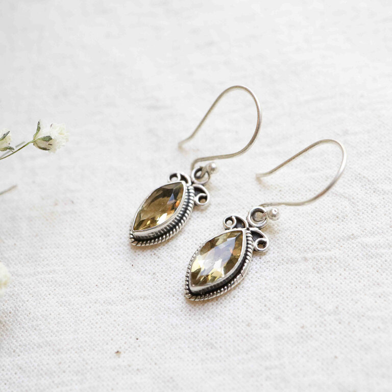 Boucles d'oreilles Citrine - Frigg