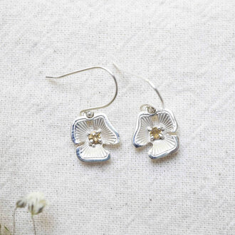 Citrine Earrings - Hydrangea