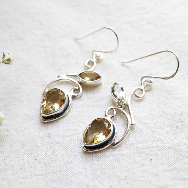 Boucles d'oreilles Citrine - Zelda