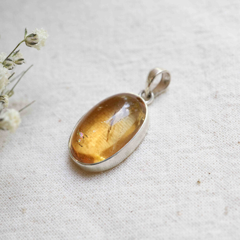 Citrine Pendant - Ovale