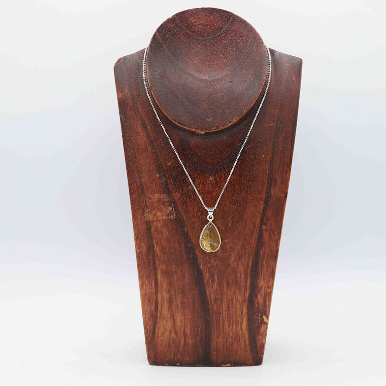 Citrine Pendant - Goutte