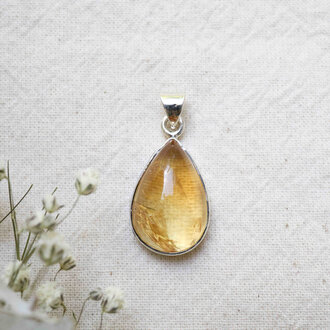 Citrine Pendant - Goutte Citrine Pendant - Goutte
