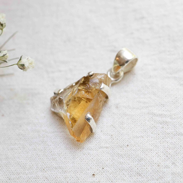 Citrine Pendant - Brut