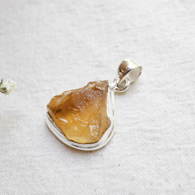 Pendentif Citrine - Feu