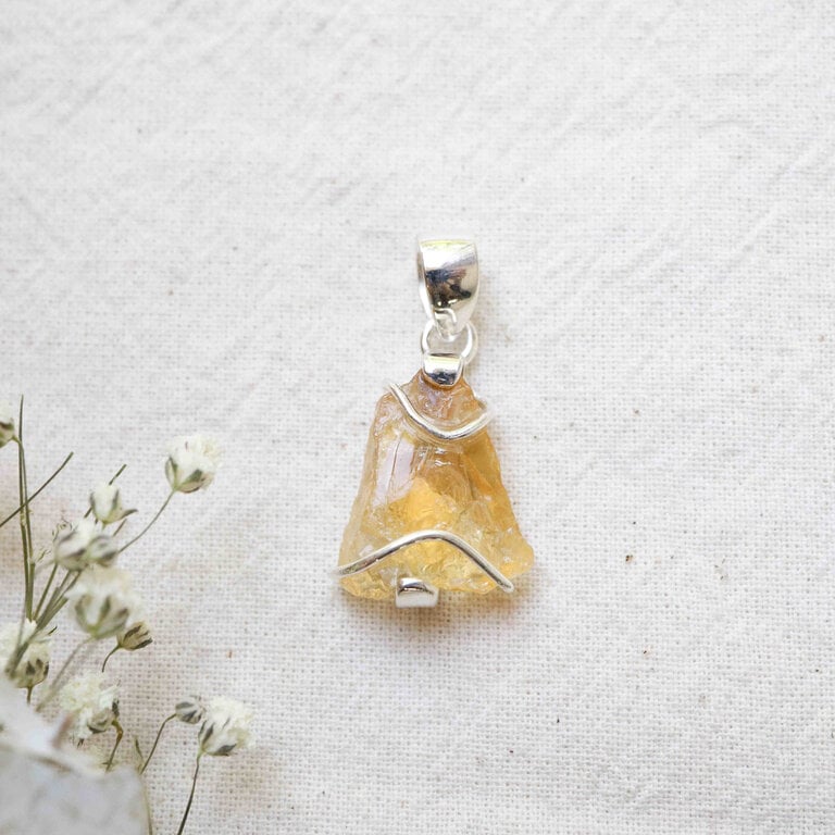 Pendentif Citrine - Vague