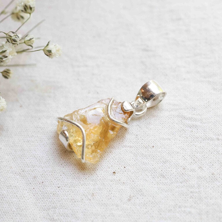 Pendentif Citrine - Vague