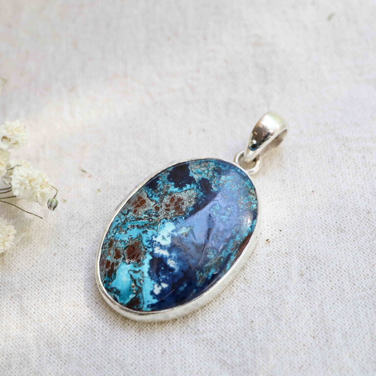 Shattuckite Pendant - Ovale