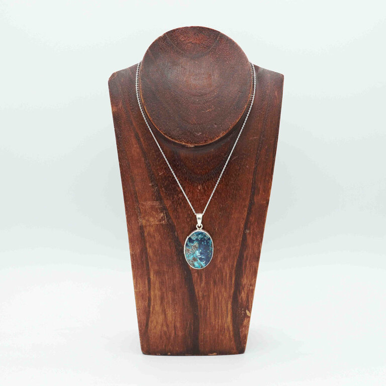 Pendentif Shattuckite - Ovale