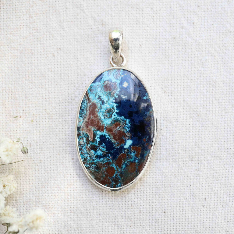 Shattuckite Pendant - Ovale