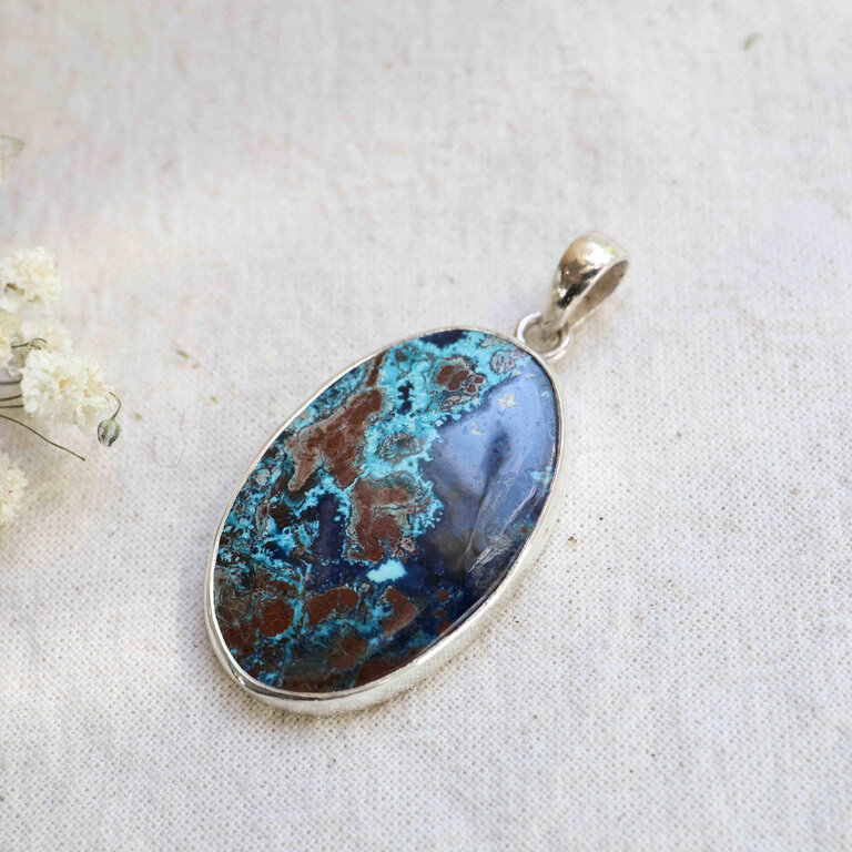 Shattuckite Pendant - Ovale
