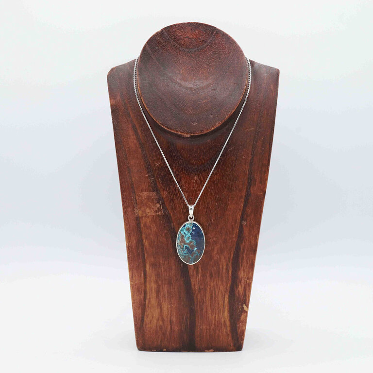 Pendentif Shattuckite - Ovale