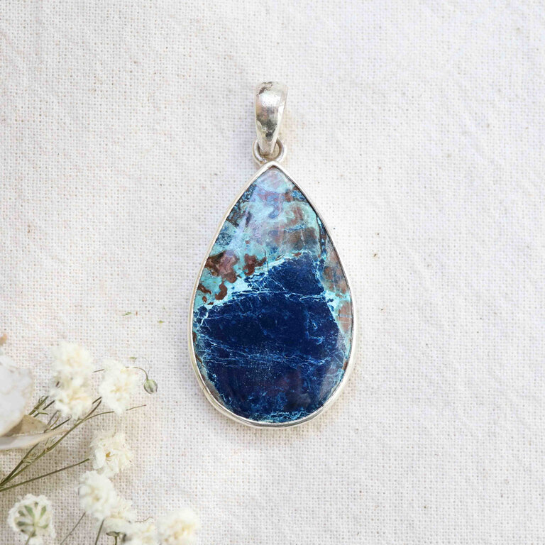Pendentif Shattuckite - Goutte