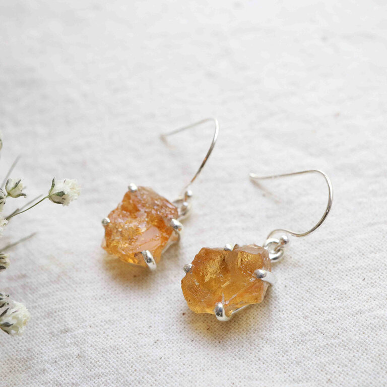 Boucles d'oreilles Citrine - Albizia